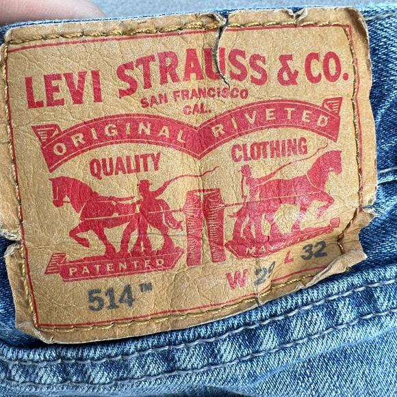 Levi's 514 Jeans Men's 29x32 Blue Straight Leg Medium Wash Normcore Dad Jeans - Picture 3 of 11